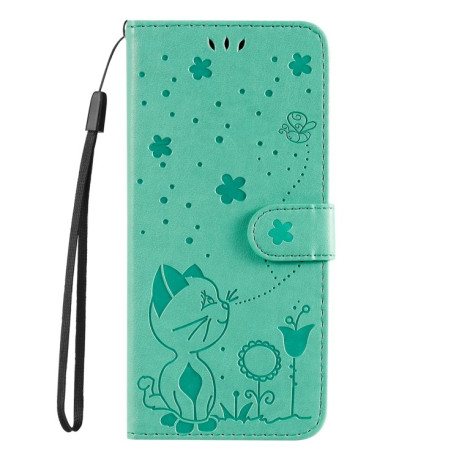 Чехол-книжка Cat and Dog для Xiaomi Redmi Note 14 Pro / 14 Pro+ 5G - зеленый
