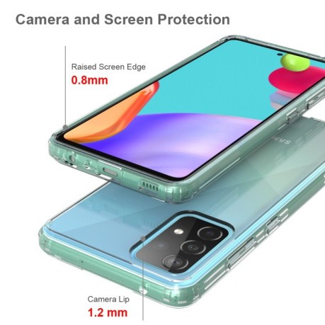 Акриловый противоударный чехол HMC на Samsung Galaxy A52/A52s - прозрачный