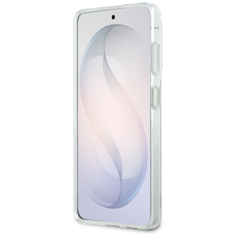 Оригінальний чохол Karl Lagerfeld IML KC Script з MagSafe для Samsung Galaxy S26 Plus — прозорий