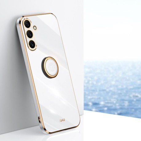 Протиударний чохол XINLI Straight Edge with Ring Holder для Samsung Galaxy A16 5G - білий