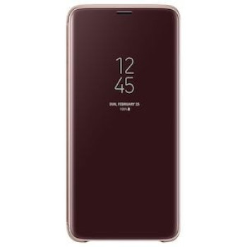 Оригинальный Чехол Samsung Clear View Standing Cover для Galaxy S9+ Plus (G965) EF-ZG965CFEGRU - Gold
