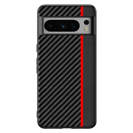 Протиударний чохол Carbon Fiber Texture Printing для Google Pixel 9 Pro XL - чорно-червоний