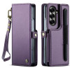 Чехол-книжка CaseMe C22 Card Slots Holder RFID Anti-theft для Samsung Galaxy Fold 7 - фиолетовый