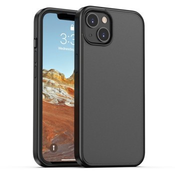Противоударный чехол Skin Feel Frosted для iPhone 14/13 - черный