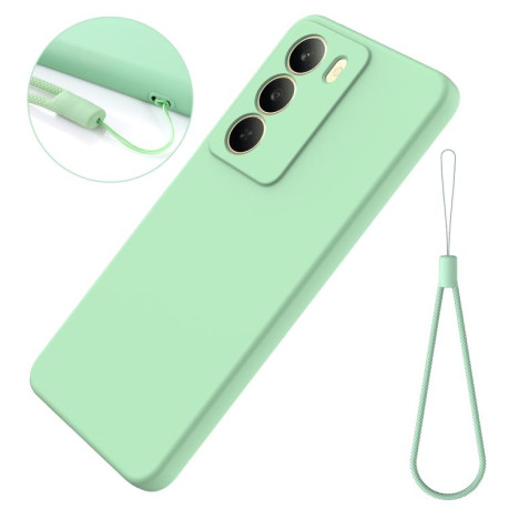 Силиконовый чехол Solid Color Liquid Silicone на Realme C75 5G / C73 5G - зеленый