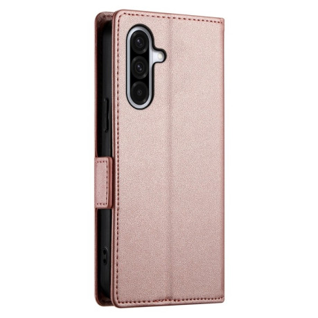 Чохол-книжка Side Buckle Magnetic Frosted Leather для Samsung Galaxy A26 5G - рожеве золото