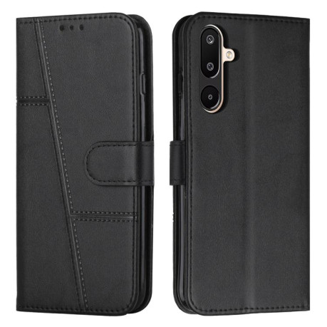Чехол-книжка Stitching Calf Texture для на Samsung Galaxy F16 5G / M16 5G - черный