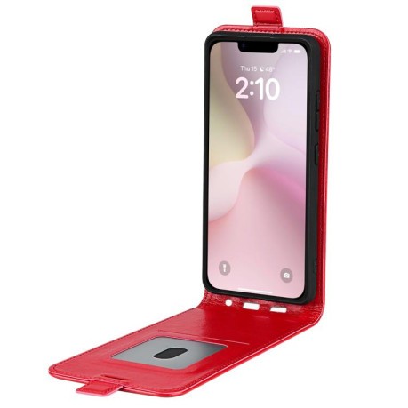 Чохол R64 Single Vertical Flip Leather для iPhone 16e - червоний