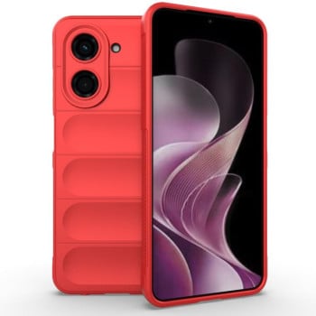 Силиконовый чехол Magic Flannel для Xiaomi Redmi A5 4G 171.7mm / Xiaomi Poco C71 4G - красный