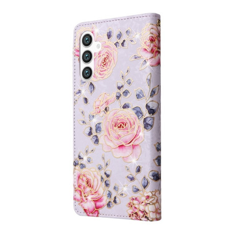 Чохол-книжка Bronzing Painting RFID для Samsung Galaxy S24 5G - Rose