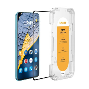 Защитное Стекло ENKAY Easy Install High Alumina Silicon для Realme GT2 Pro / GT Neo2 - черное