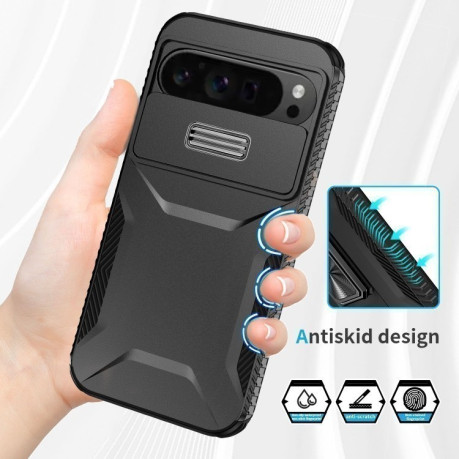 Противоударный чехол Sliding Camshield для Google Pixel 9 Pro XL - черный