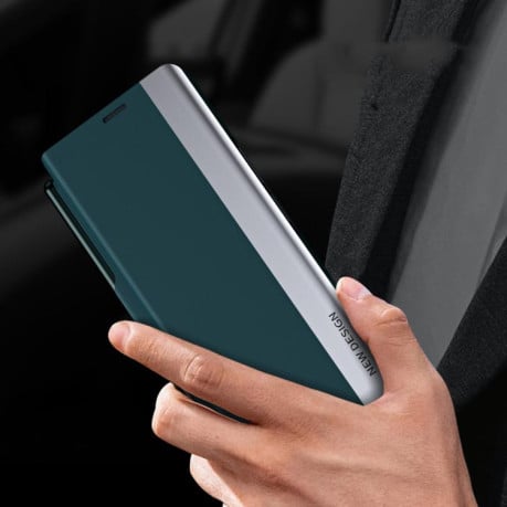 Чехол-книжка с металлизированной рамкой Side Electroplated с держателем на стилуса Pen Slot на Samsung Galaxy Fold 7 5G - синий