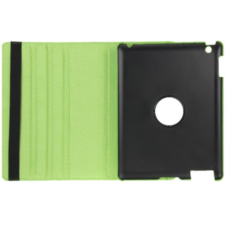 Кожаный Чехол 360 Degree Sleep / Wake-up зеленый для iPad 4/ 3/ 2