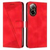 Чохол-книжка Dream Triangle Leather на Realme C67 4G Global - червоний