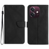 Чохол-книжка Stitching Embossed Leather для OPPO A3/A3x/A40m- чорний
