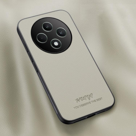 Чохол HUIYI Leather Magnetic для OPPO Reno12 F/12FS - білий
