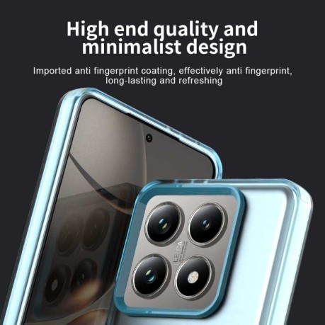 Противоударный чехол MagSafe Holder PC Hybrid для Xiaomi 14T - синий