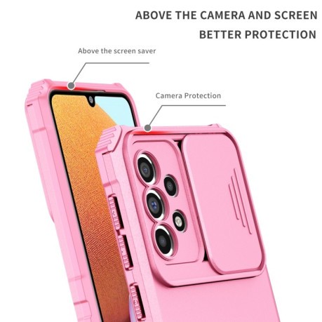 Протиударний чохол Stereoscopic Holder для Samsung Galaxy A33 5G - рожевий