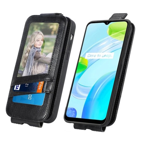 Фліп-чохол Zipper Wallet Vertical для Realme C30 - чорний