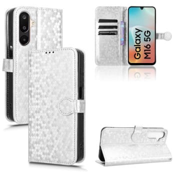 Чохол-книжка Honeycomb Dot для на Samsung Galaxy F16/M16 - сріблястий