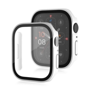 Протиударна накладка із захисним склом Life Waterproof Frosted для Apple Watch Series 8/7 45mm - біла