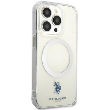 Чехол US Polo USHMP15XUCIT MagSafe Collection для  iPhone 15 Pro Max - transparent