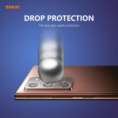 Защитное стекло на камеру 2 PCS Hat-Prince ENKAY 0.2mm 9H 2.15D для Samsung Galaxy Note 20