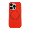 Противоударный чехол Magsafe Magnetic Silicone для iPhone 15 Pro - красный