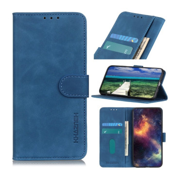 Чехол-книжка KHAZNEH Retro Texture на Samsung Galaxy S22 5G - синий