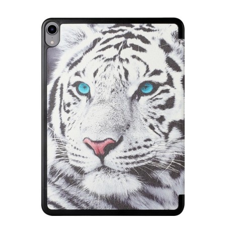 Чехол-книжка Silk Texture Colored Drawing Pattern для iPad mini 6 - Tiger