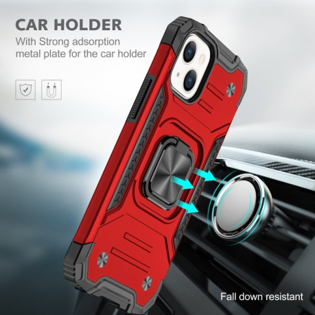 Противоударный чехол Magnetic Armor для iPhone 13 Pro - красный