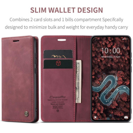 Чохол-книжка CaseMe-013 Multifunctional на Xiaomi Poco X7 Pro - червоний