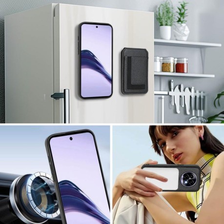 Чохол CX01 Detachable Magsafe Magnetic Card Bag для Realme 13 Pro/13 Pro+ - чорний
