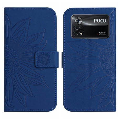 Чохол-книжка Skin Feel Sun Flower для Xiaomi Poco X4 Pro 5G - синій