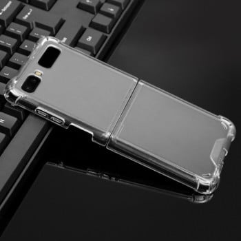 Силиконовый чехол Four-corner для Samsung Galaxy Z Flip - прозрачный