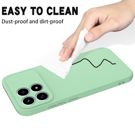 Силиконовый чехол Solid Color Liquid Silicone на Xiaomi Redmi K90 / Poco F8 Pro — зелёный