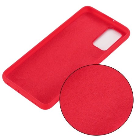 Силиконовый чехол Solid Color Liquid Silicone на Xiaomi Redmi 9T - красный