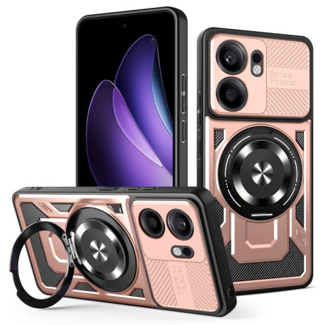 Ударозахисний чохол Armor Rotating Holder MagSafe на OPPO Reno13 F 5G - золото