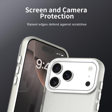 Противоударный чехол Candy Series для iPhone 17 Pro Max - белый