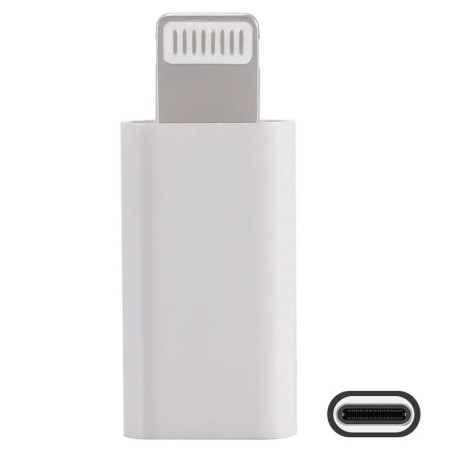 Адаптер ENKAY Hat-Prince HC-6 Mini ABS USB-C / Type-C 3.1 to 8 Pin Port Connector - белый