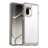 Противоударный чехол Colorful Acrylic Series с цветной силиконовой боковиной для OnePlus Ace 6 5G — прозрачно-серый