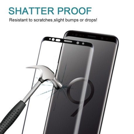 Защитное 3D стекло на Samsung Galaxy S9+/G965 9H Surface Hardness Anti-scratch Full Screen  черное