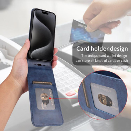 Чехол Magnetic Vertical Flip Leather для Infinix Hot 50 Pro 4G - синий