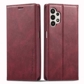 Чехол-книжка LC.IMEEKE RFID для Samsung Galaxy A04 / A04s / A13 - красный