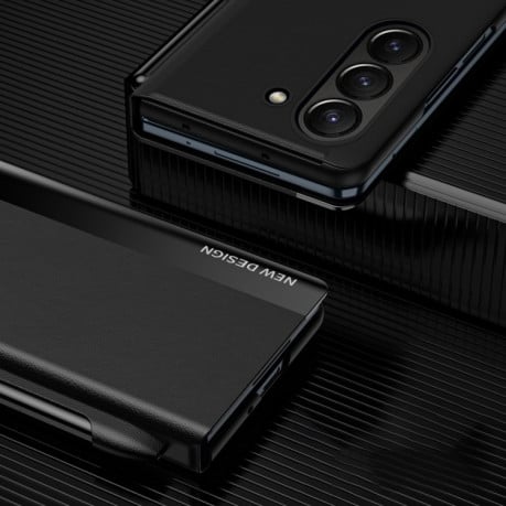 Чохол-книжка Electroplated Ultra-Thin with Pen Slot для  Samsung Galaxy Fold 6 5G - рожевий