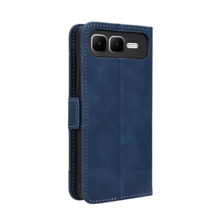Чохол-книжка Skin Feel з м'якою фактурою Calf на Infinix Smart 10 Plus 4G - синій