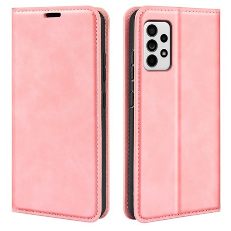 Чехол-книжка Retro Skin Feel Business Magnetic на Samsung Galaxy A33 5G - розовый