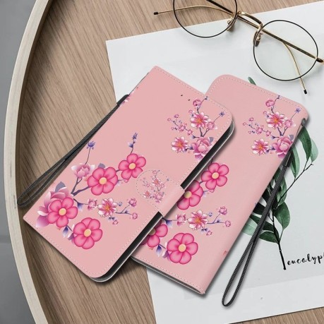 Чехол-книжка Colored Drawing Series на  Realme 12+ - Blossoms