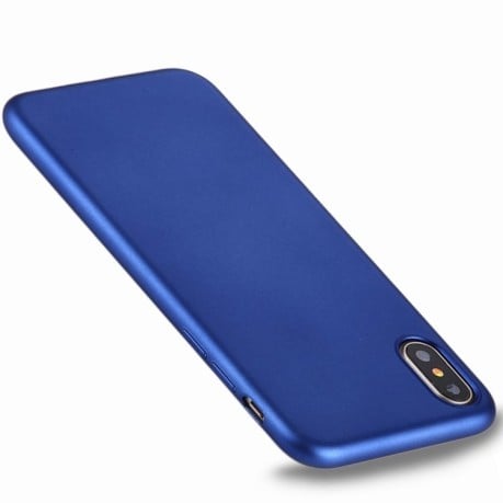 Чохол iPhone X/Xs Pure Color Electroplating синій